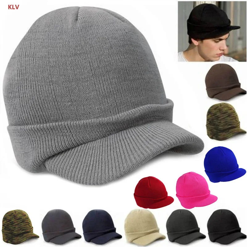 

Вязаная мешковатая Шапка-бини Мужская/женская зимняя шапка KLV