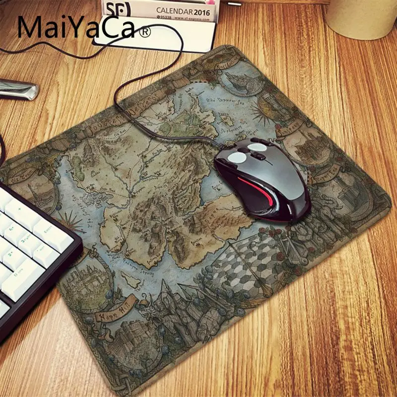 MaiYaCa Игра престолов Карта логотип геймер игровые коврики коврик для мыши большой игровой коврик для мыши Противоскользящий идеальный блокирующий ПК компьютерный стол коврик - Цвет: Lock Edge 20x25cm
