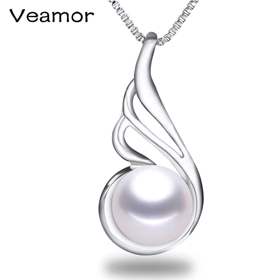 VEAMOR ожерелье s &amp Подвески лучшее качество Крыло ангела Жемчужное для женщин