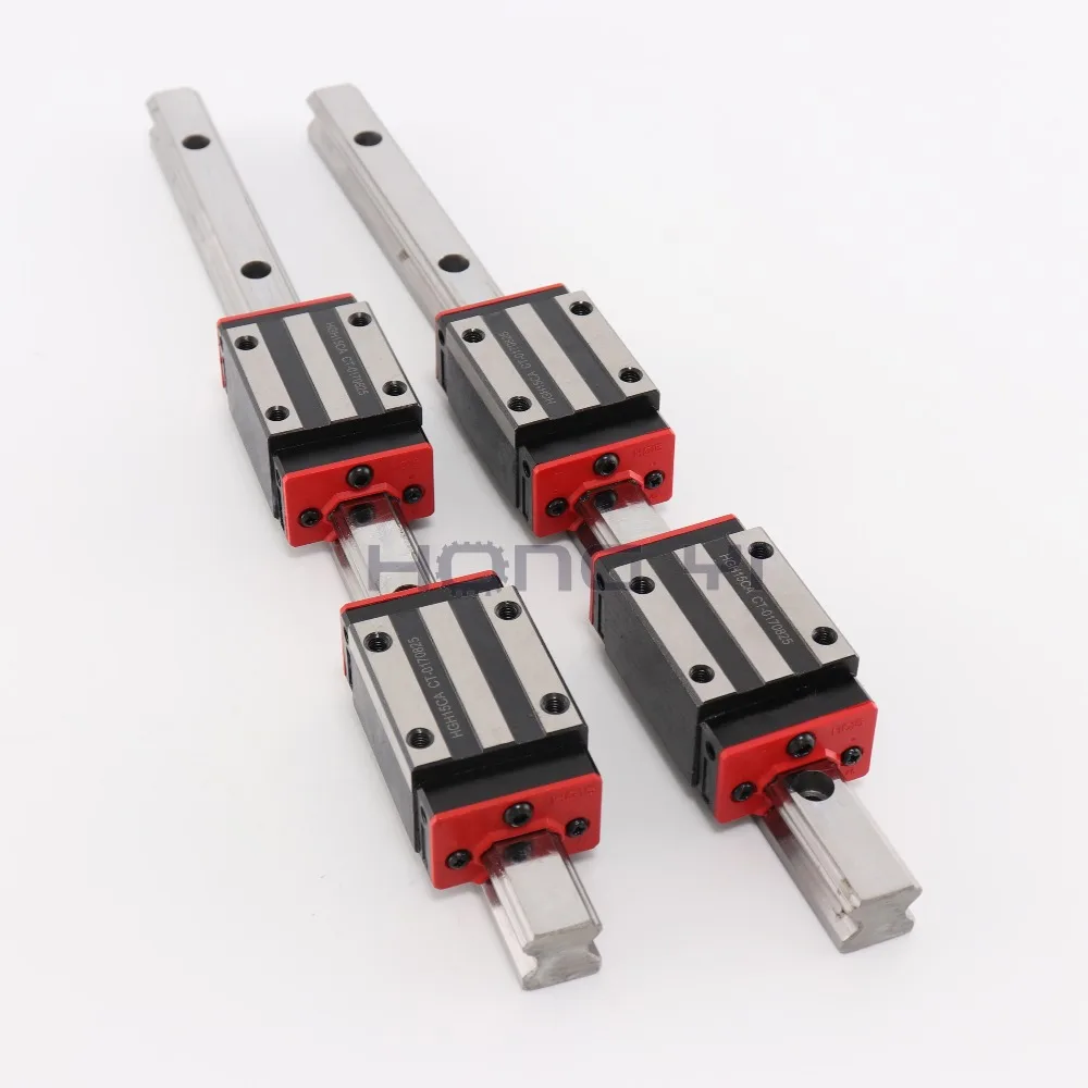 Линейный направляющий рельсовый блок HGH15CA HGW15CC HGH20CA HGH25CA HGH30CA линейный блок каретки HGR15 для ЧПУ частей