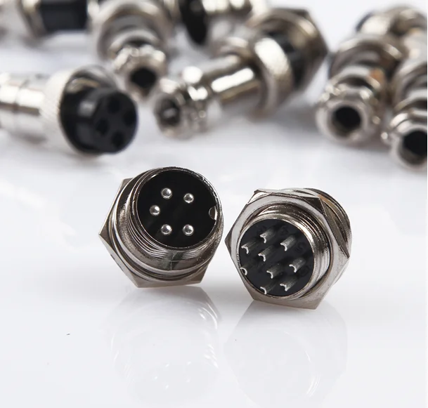10 компл./лот 16 мм авиационный Разъем Разъемы GX16 мужской и женский 2pin/3pin/4pin/5pin/6pin/7pin/8pin/9pin/10pin