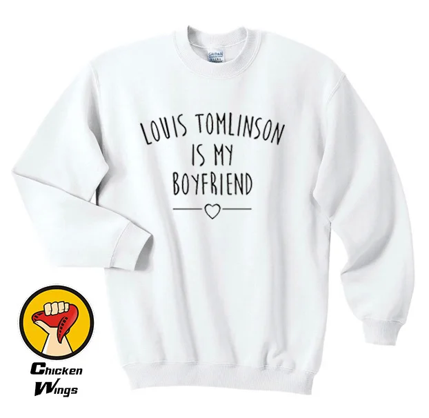Футболка с принтом Луи Tomlinson is my boyfriend модная блоггерская хипстерская толстовка