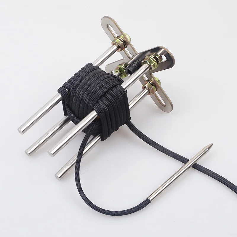 Регулируемый стальной обезьяна кулак джиг для Паракорда крафт проект брелок