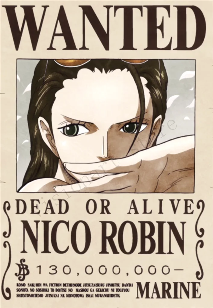 Сдельные постеры Luffy Wanted настенные наклейки белая бумага с покрытием высокое разрешение домашнее украшение домашний арт бренд AN2