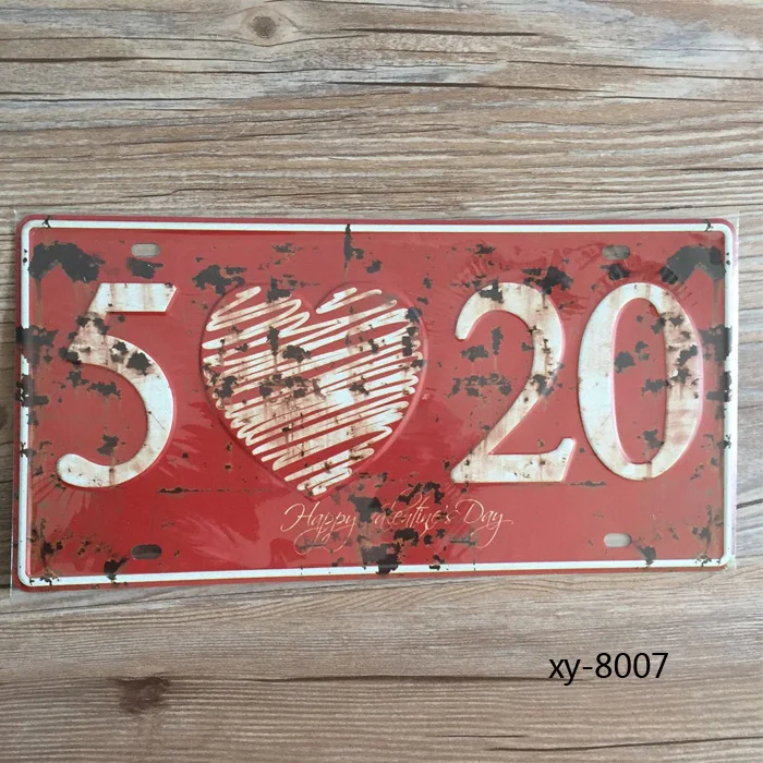 30x15 см I Love You Винтаж Домашний Декор Олово знак для Паб Настенный декор