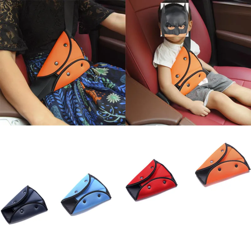 

Car Seat Belt Shoulder Pads Children's breathable cotton Seat Belt Triangular Holder Regulator Seat Belt Protecting Cover Clip