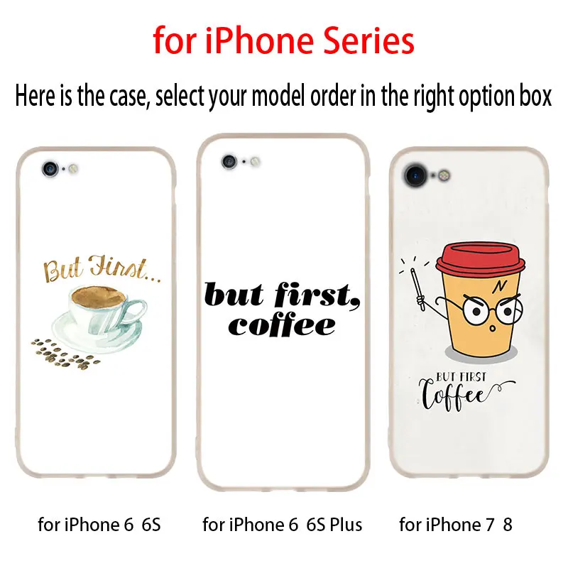 Силиконовый мягкий чехол для iPhone 11 12 Pro X XS Max XR iphone 8 7 6 Plus 5 5s SE Coffee Funny 2020|Бамперы| |