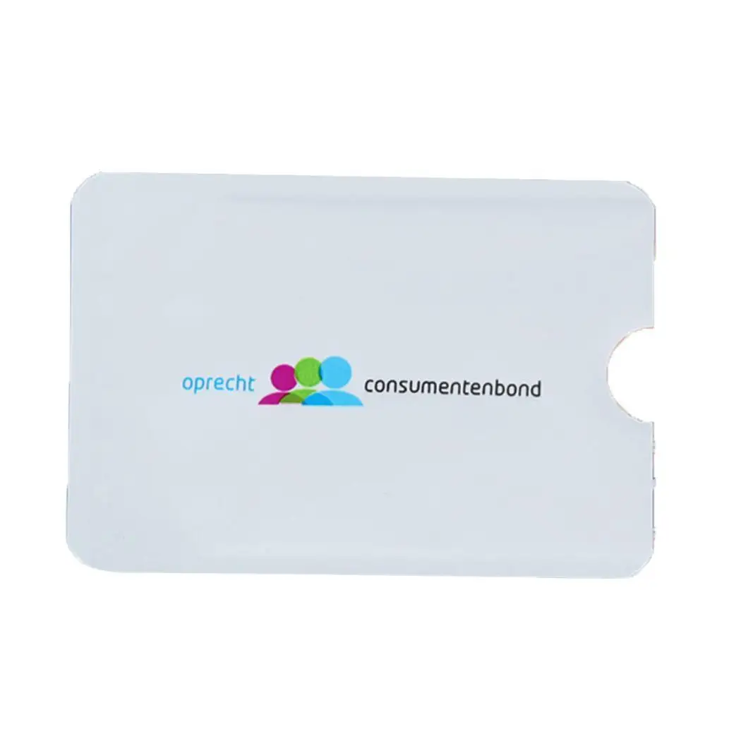 С протекторами для банковских карт безопасный рукав анти дегаузинг серебристо