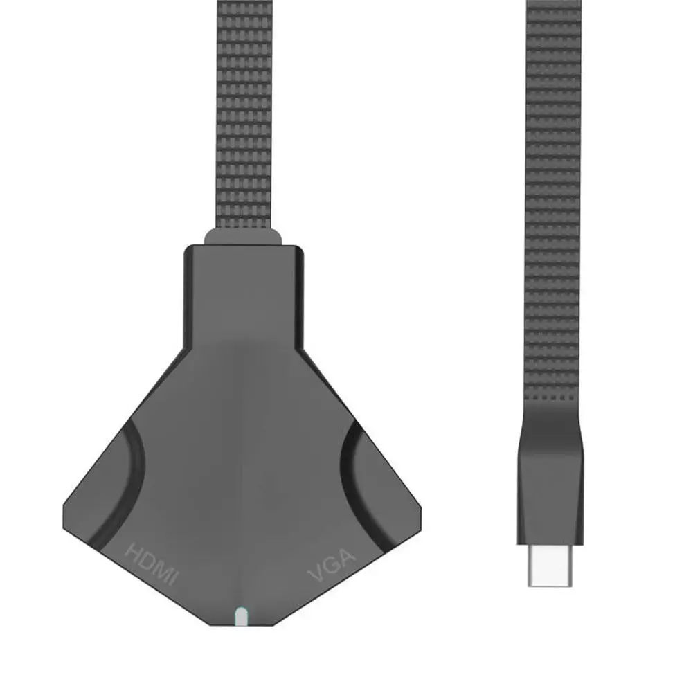 USB 3 1 C type до 4K 2K HD HDMI VGA 5 мм аудио адаптер USB-C конвертер кабель для ноутбука Macbook Google |