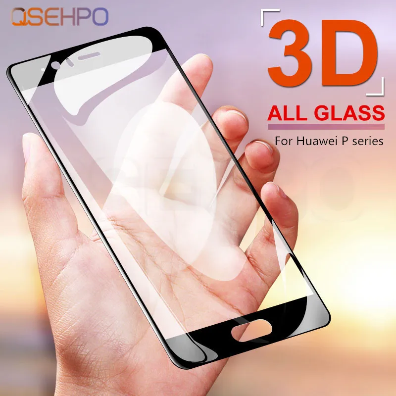 3D полное покрытие из закаленного стекла для huawei P20 P10 P9 Lite P20 Pro Защита экрана для huawei P9 P10 Plus Защитная стеклянная пленка