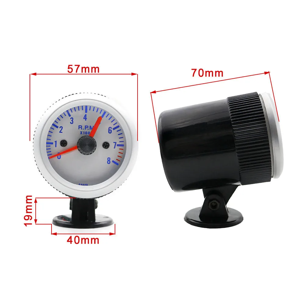 CNSPEED 52 мм тахометр об/мин автомобильный измерительный прибор + держатель для