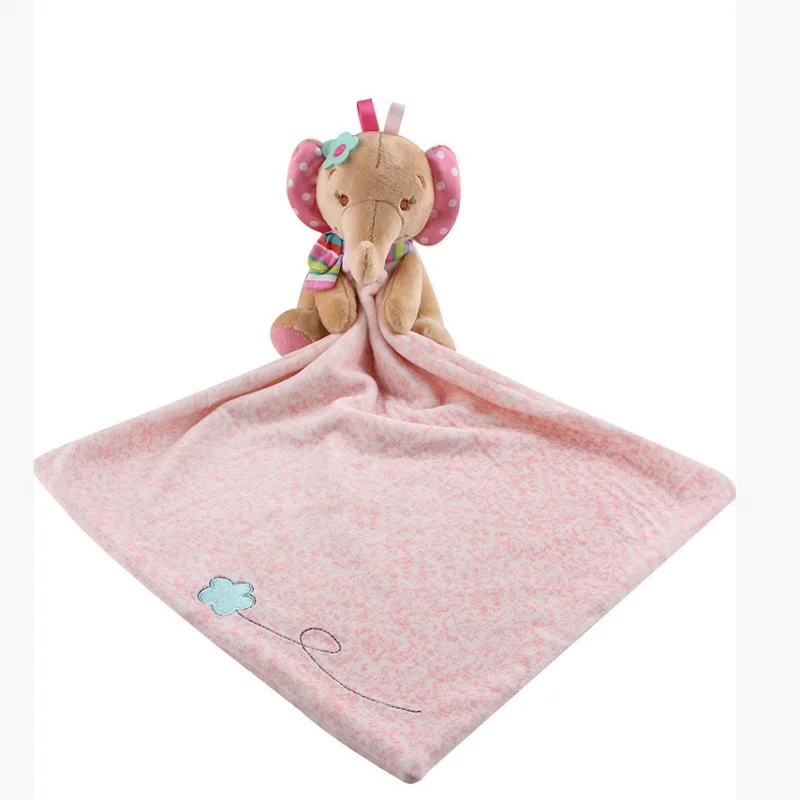 Мягкое плюшевое детское одеяло с изображением животных слона собаки Ослика
