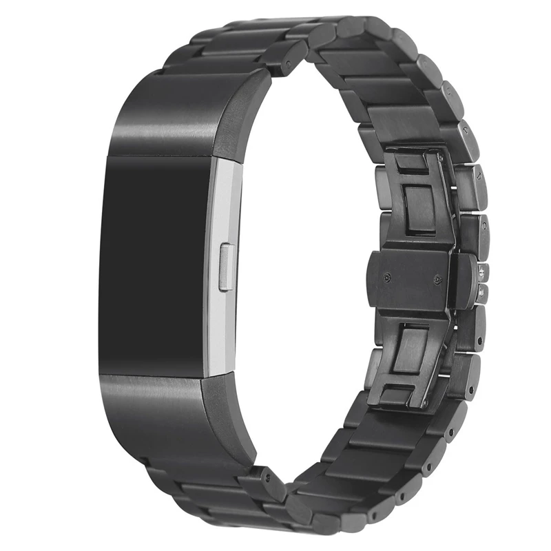 Сменный Браслет из нержавеющей стали для Fitbit charge 2 ремешок металлический ремень