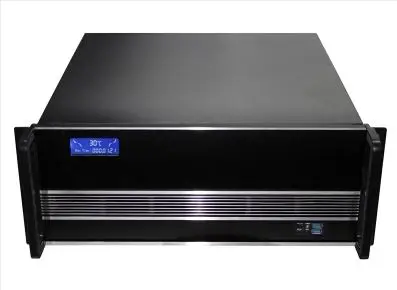 Черный 4U450 промышленного управления сервера чехол с контролем температуры экран Поддержка блок питания ATX материнская плата среднего мониторинга с рейкой - Цвет: Черный