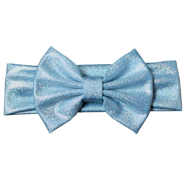 Baby Girls Headband Fashion Glitter Leather Bow Knot Head Bandage Kids Toddlers Head Wrap Hair Band Infant Clothes Accessories