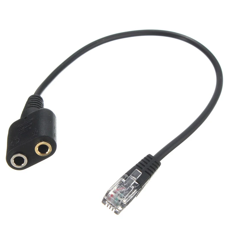 Верхний кабель для гарнитуры 2X3 5 мм к разъему RJ9 адаптер конвертер ПК гарнитура