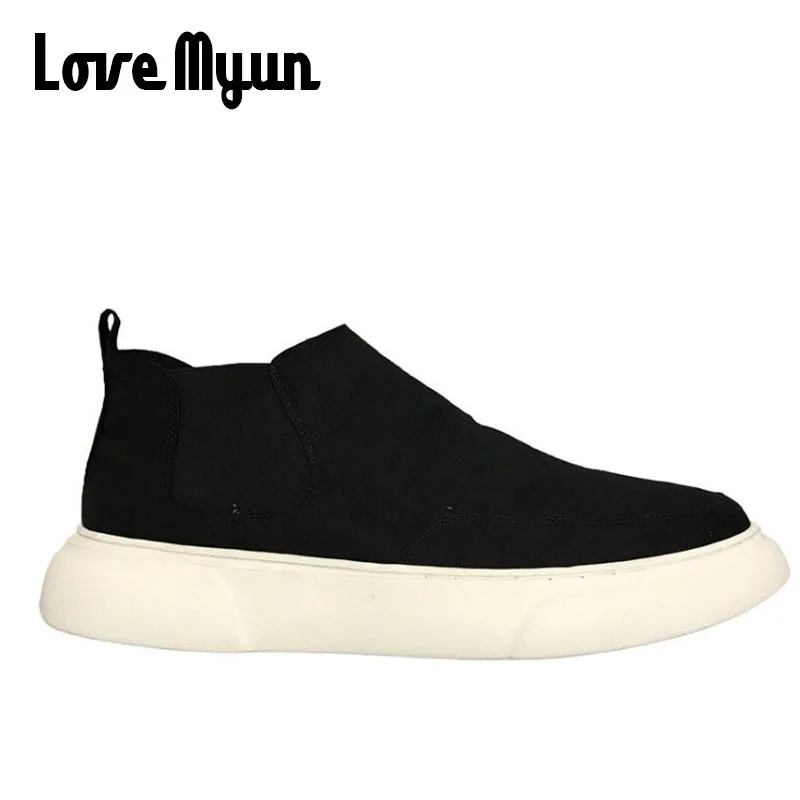 Мужские парусиновые Лоферы для вождения Zapatos Hombre Sapatos Обувь на плоской подошве