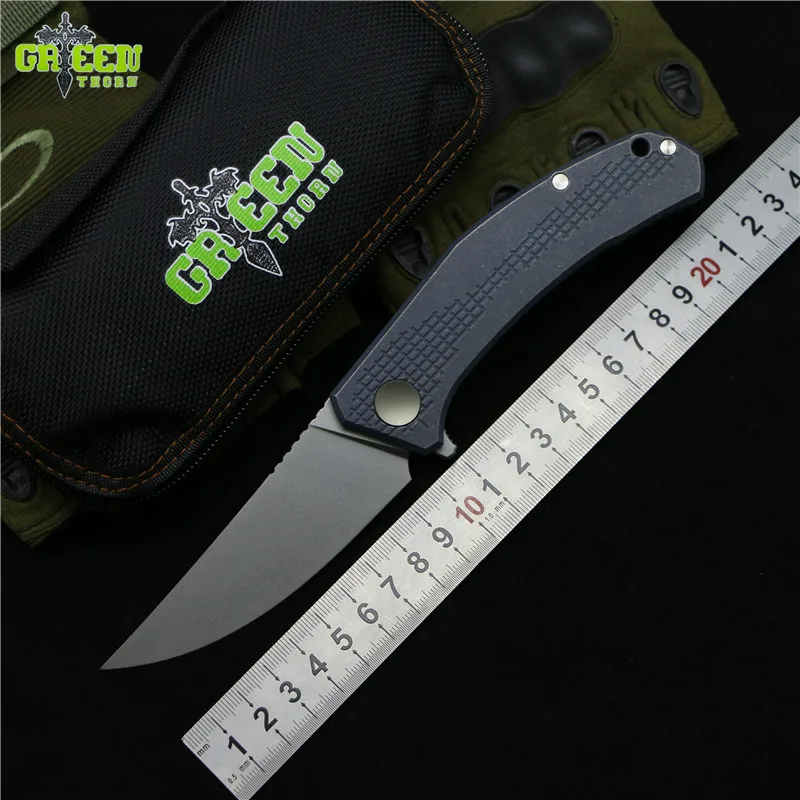 Складной нож Green thorn m390 steel TC4 титановая ручка карманный кухонный для кемпинга и