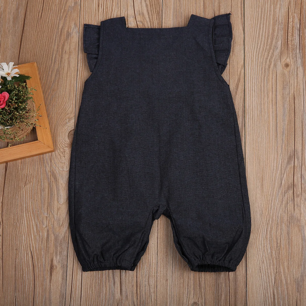 Одежда для новорожденных и маленьких девочек Комбинезоны Джинсовые кружевные