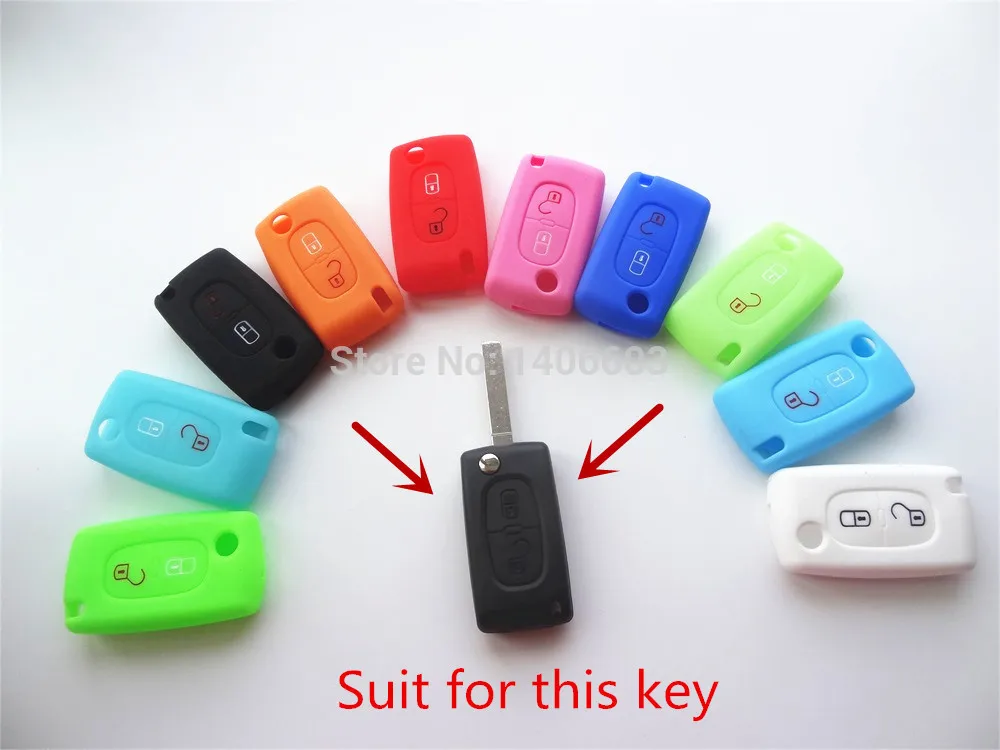 AUTEWODE силиконовый чехол для Peugeot 208 207 308 RCZ 408 407 307 206 Citroen C4 C5 C3 C2 C4L Xsara Picasso