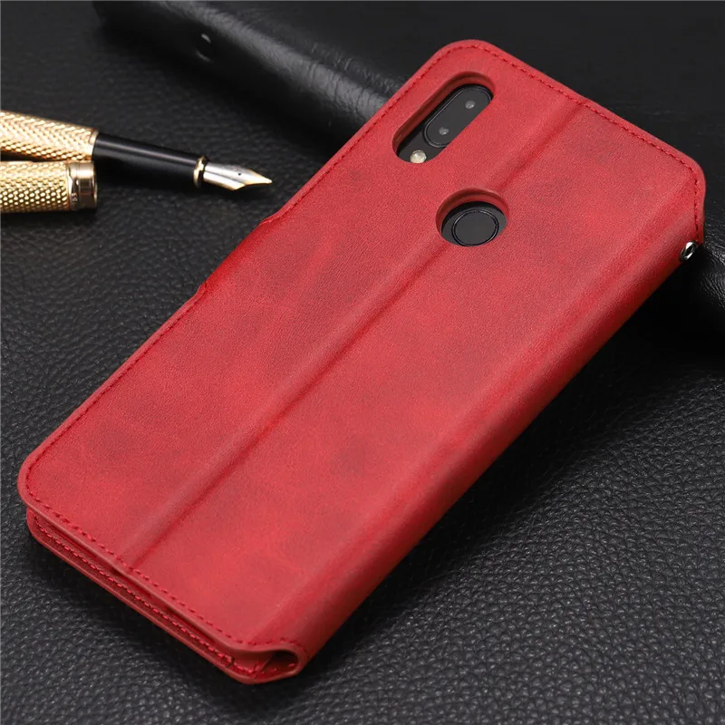 Для Xiaomi Redmi Note 7 Чехол для мобильного телефона чехол-портмоне с откидной крышкой из искусственной кожи чехол для Xiaomi Redmi Note 7 книжка с подставкой и карманом для карт Чехлы для телефона