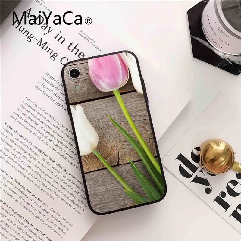 Мягкий резиновый черный чехол Maiyaca для iPhone 8 7 6 6S Plus X XS MAX 5 5S SE XR 10 | Мобильные
