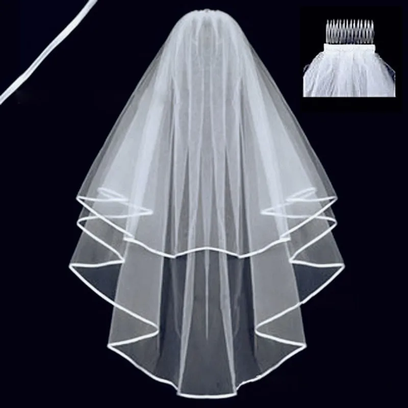 Bridal Veil Simple Short With Comb | Свадьбы и торжества