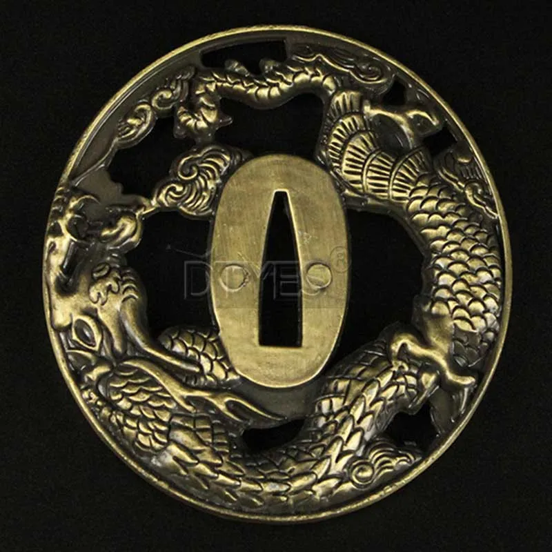 Сплав японские аксессуары для мечей Tsuba Красивая защита для катаны вакизаши Танто 3,2 см ширина(около хабаки) лезвие Al01-Al32