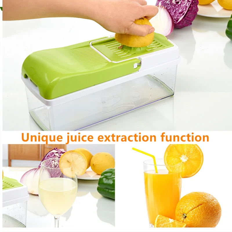 Manual Vegetable Cutter Fruit Slicer Grater Multi functional Onion Potato Cutter Food Chopper Chip Sliced Kitchen Gadget Tools