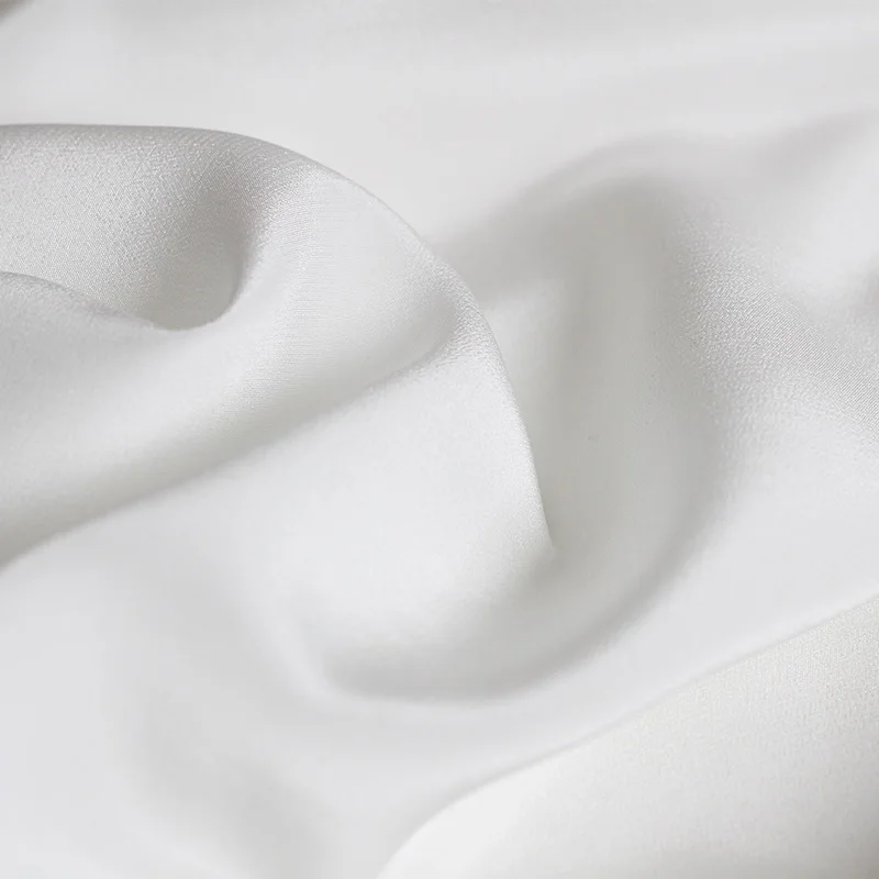Pearlsilk белый 16momme крепдешин 100% шелковые материалы летняя рубашка платье DIY Одежда