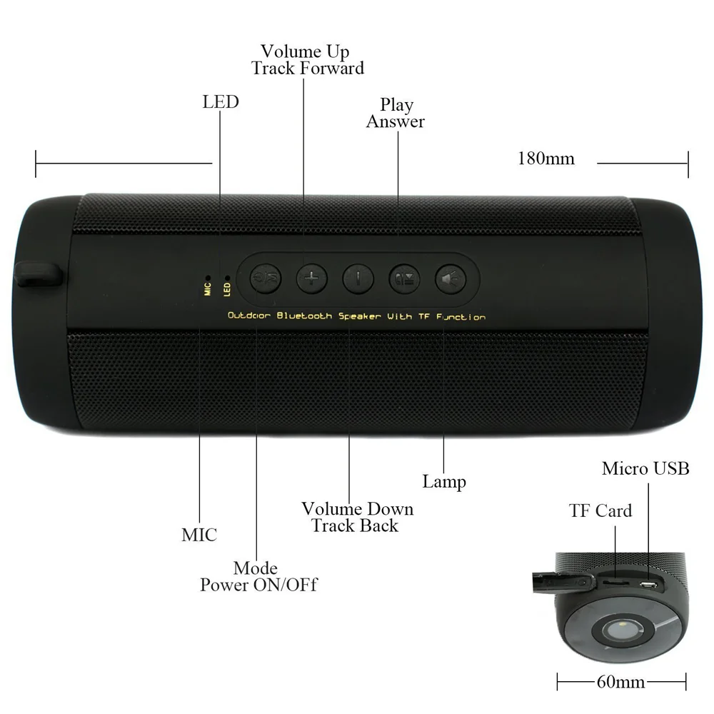 Барби enceinte приемник Bluetooth Водонепроницаемый 3D Саундбар HiFi subwoof Беспроводной