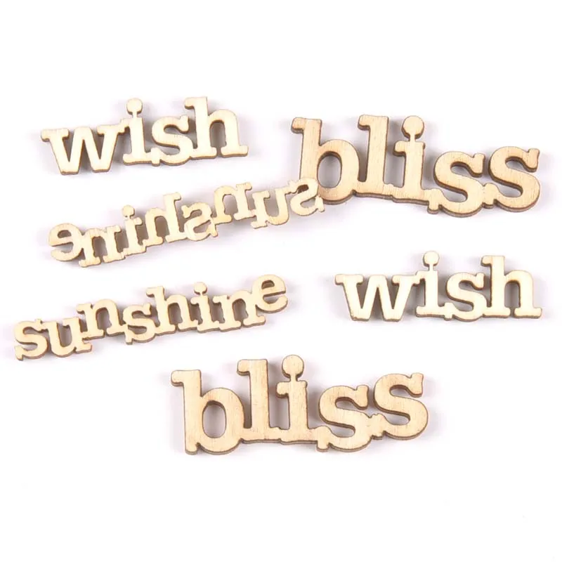 

Украшение из натурального дерева "желание/блаженство/солнце", 38-52 мм, 20 шт., MT2135