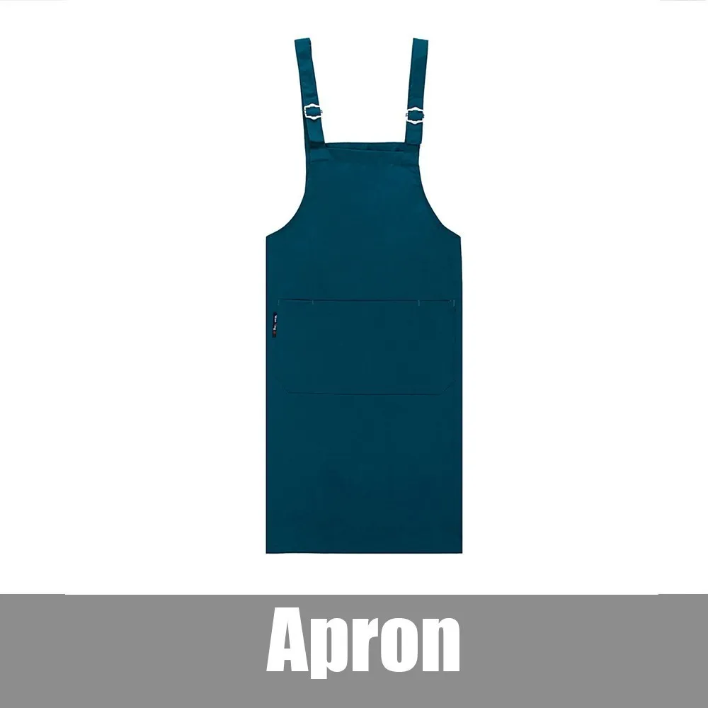 Jasper Apron Высокое качество унисекс кухня отель кофе магазин пекарня шеф-повара официанта униформа для уборки рабочая одежда без рукавов "H" фартуки - Цвет: Jasper Apron