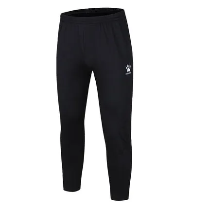 KELME футбольные тренировочные штаны, мужские джоггеры, тонкие обтягивающие штаны для бега, трико, брюки K15Z439 - Цвет: Black