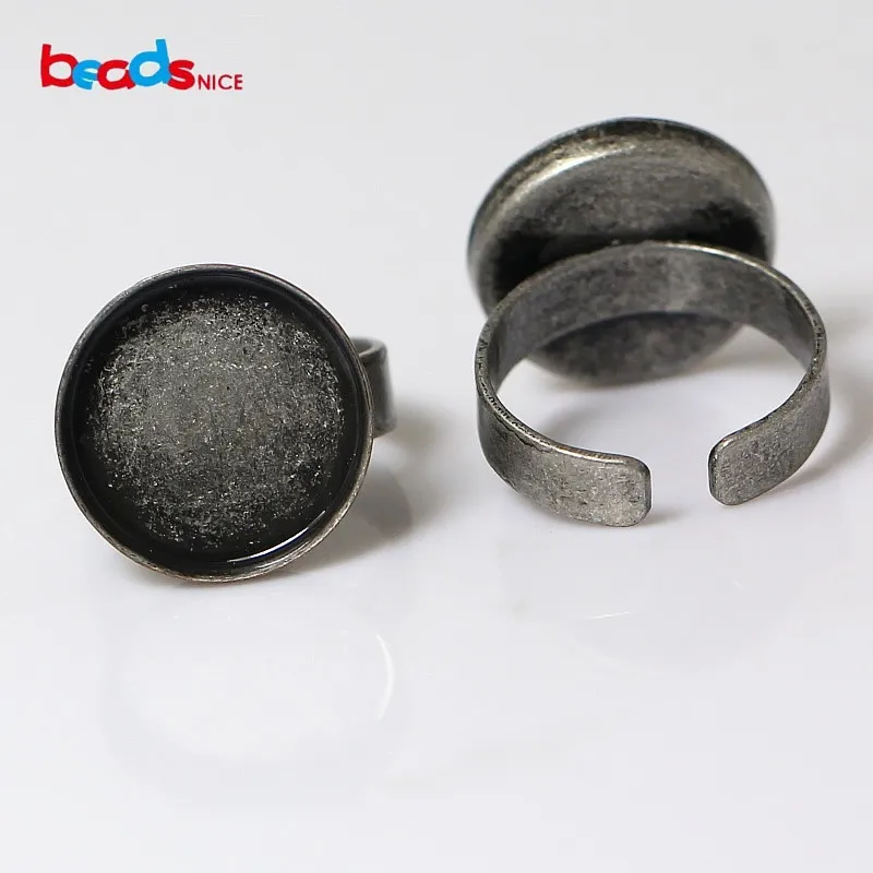 Beadsnice медный набор колец Винтажное кольцо унисекс в поисках подходит для 18 мм