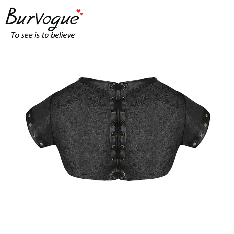 Женский корсет Burvogue в стиле стимпанк летний Готический с коротким рукавом верх