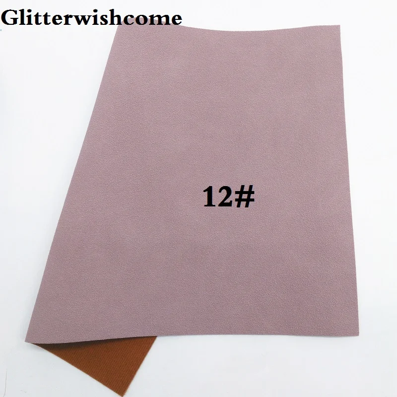 Glitterwishcome 21X29 см A4 размер винил для бантов замша кожа Fabirc искусственная кожа листы для бантов, GM187A