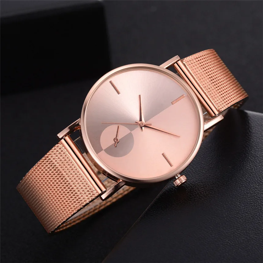 Women Dress Watches Rose Gold Stainless Steel Lvpai Brand Fashion Ladies Wristwatch Creative Quartz Clock Luxury Watches D35