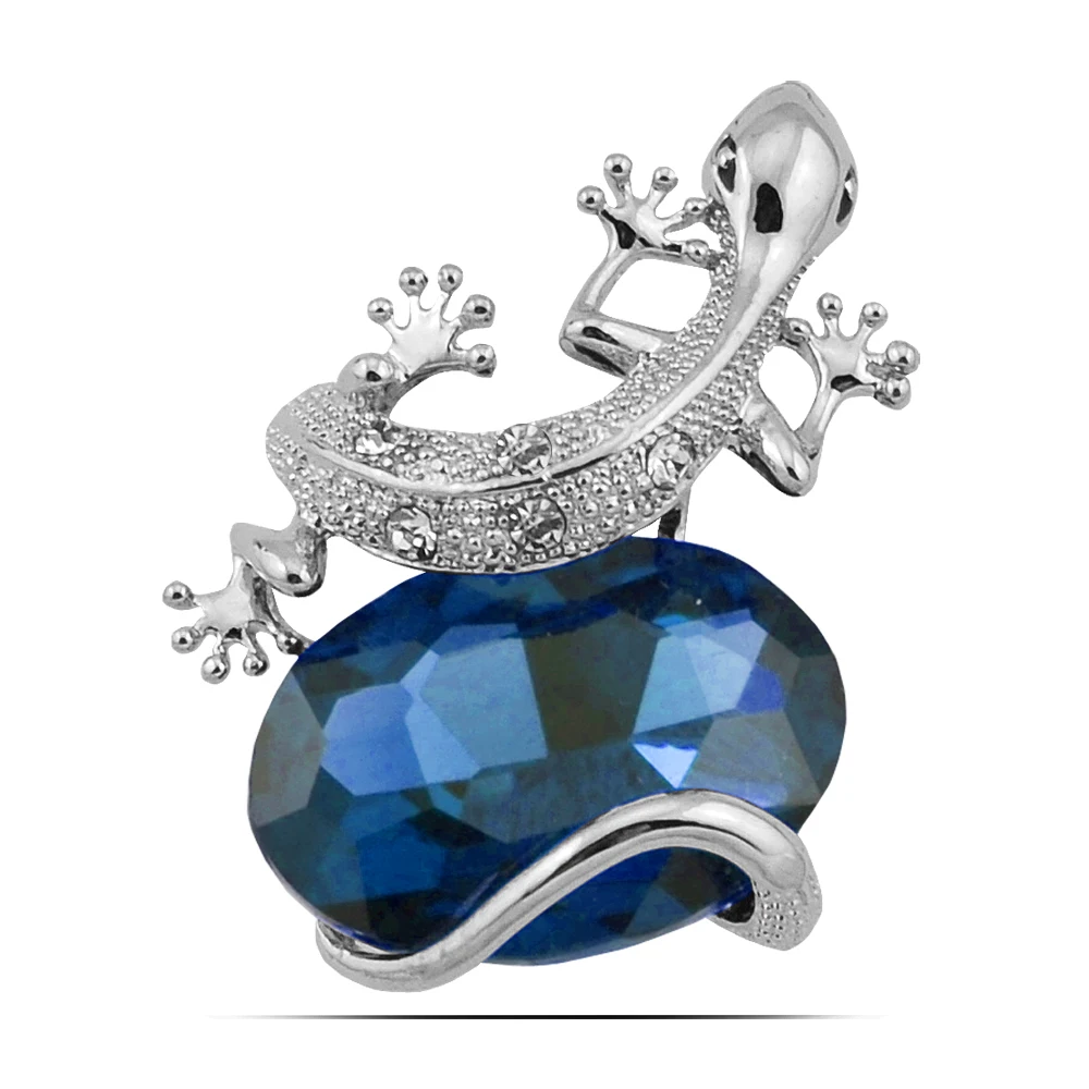 Zhen томоми привлекательный индивидуальность ящерица Кристалл шарф корсаж пряжки