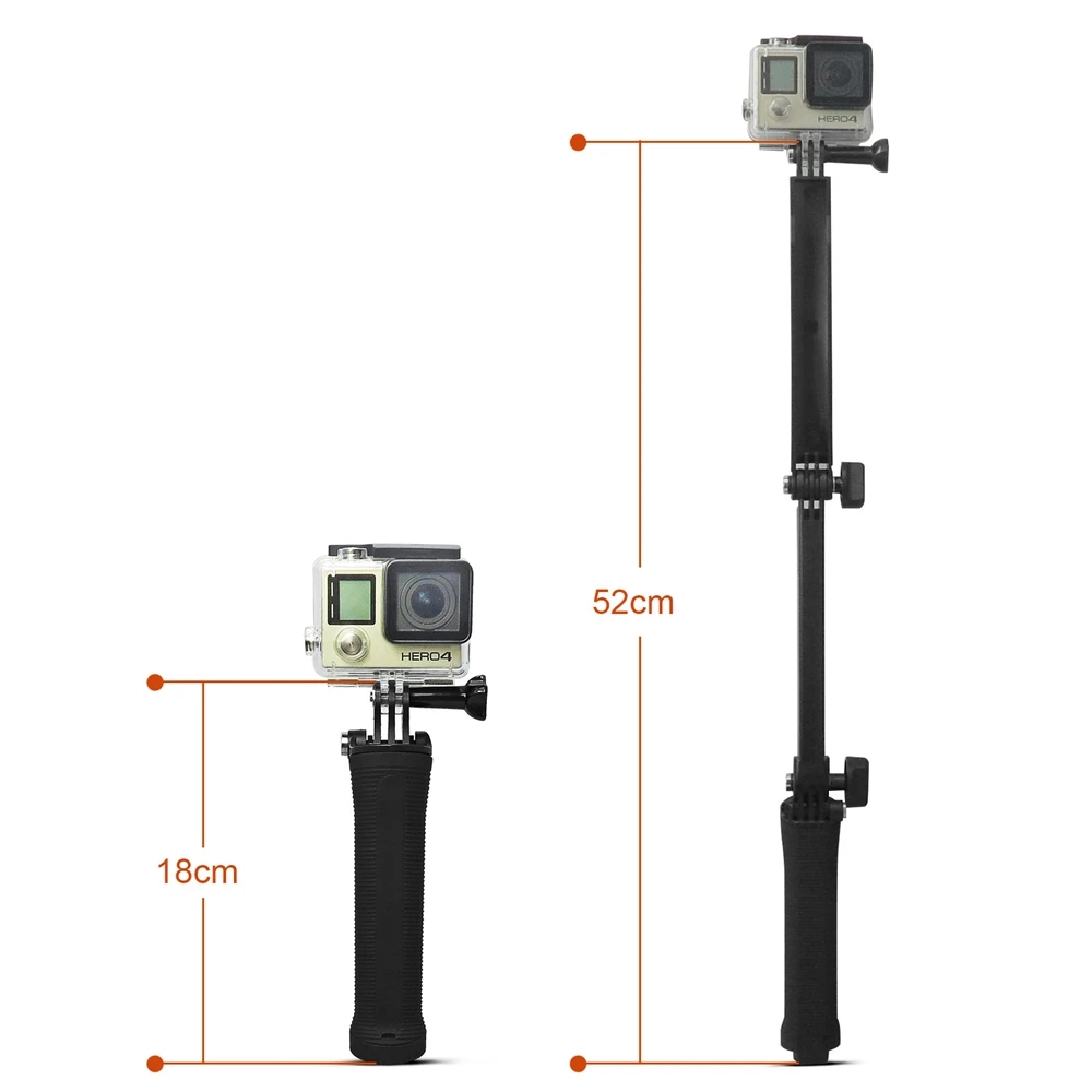 SHOOT 3 Way водонепроницаемый монопод для селфи штатив крепление Gopro Hero 5 4 Session SJ4000 Xiaomi