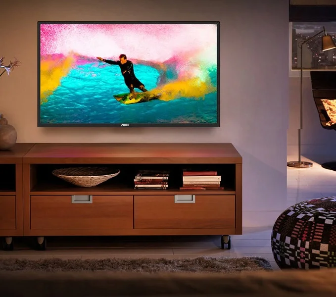Монитор 23,8 дюймов HDMI узкий боковой ЖК-дисплей для компьютера