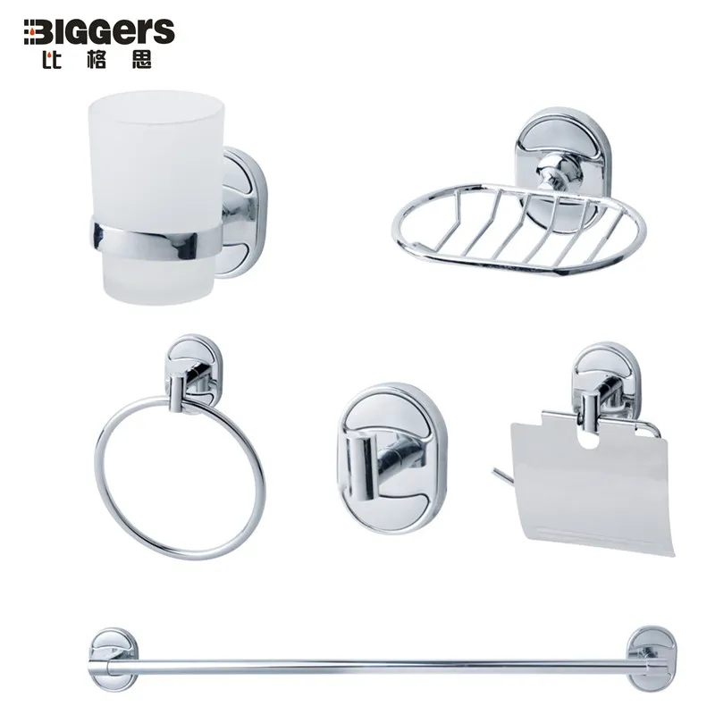 Free доставка нержавеющая сталь 6 шт. набор аксессуаров для ванной комнаты