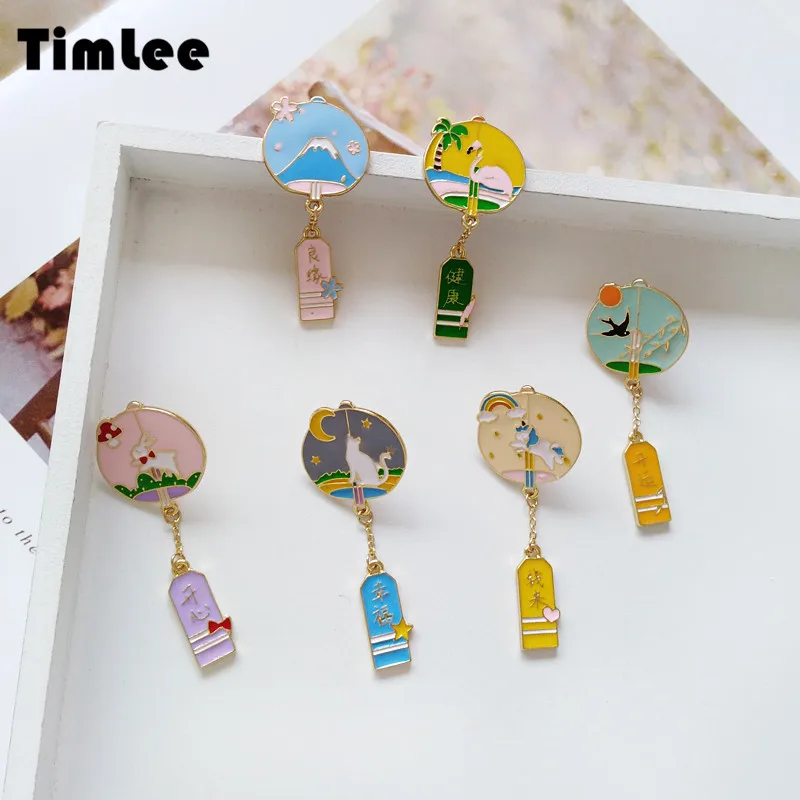 Timlee X008 мультфильм милый Ласточка Фламинго кролик снег горный ветер Chime