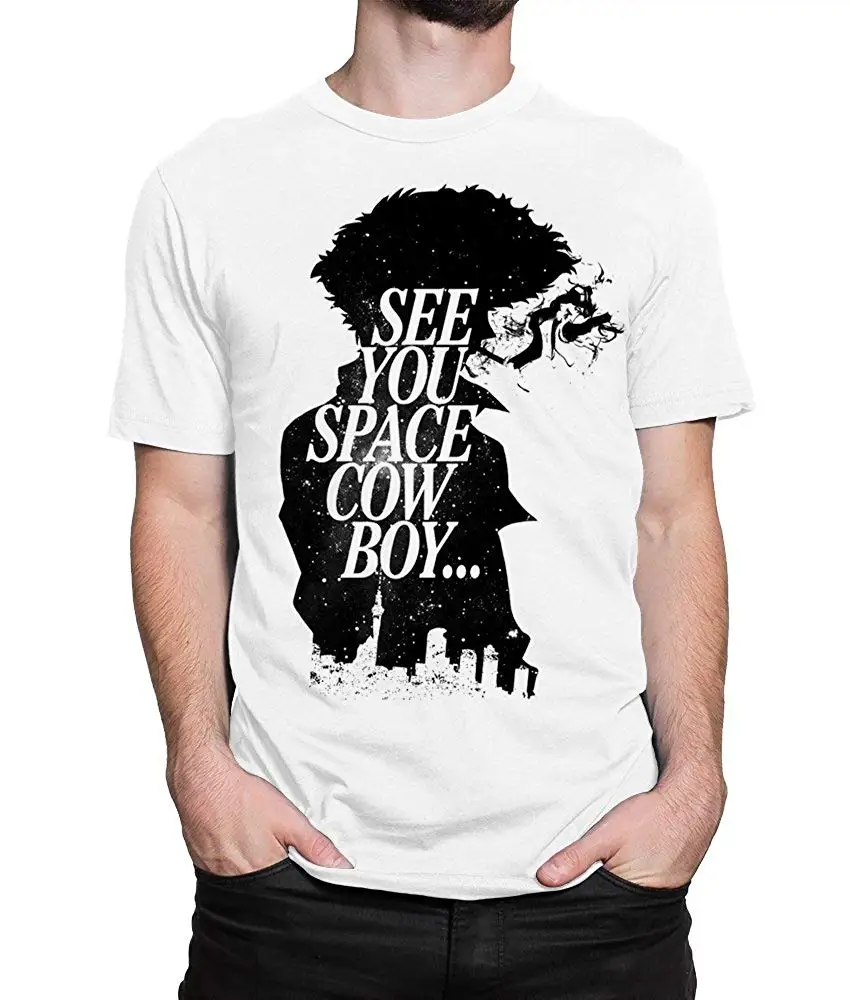 

Cowboy Bebop Spike Spiegel T-Shirt, See You Space Cowboy' Tee T shirt Tops Summer Cool Funny T-Shirt