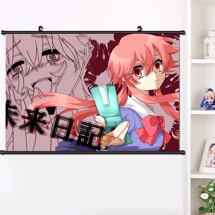 Короткая футболка с героями из японского аниме Mirai Nikki Gasai Юно Akise Ару прокрутки