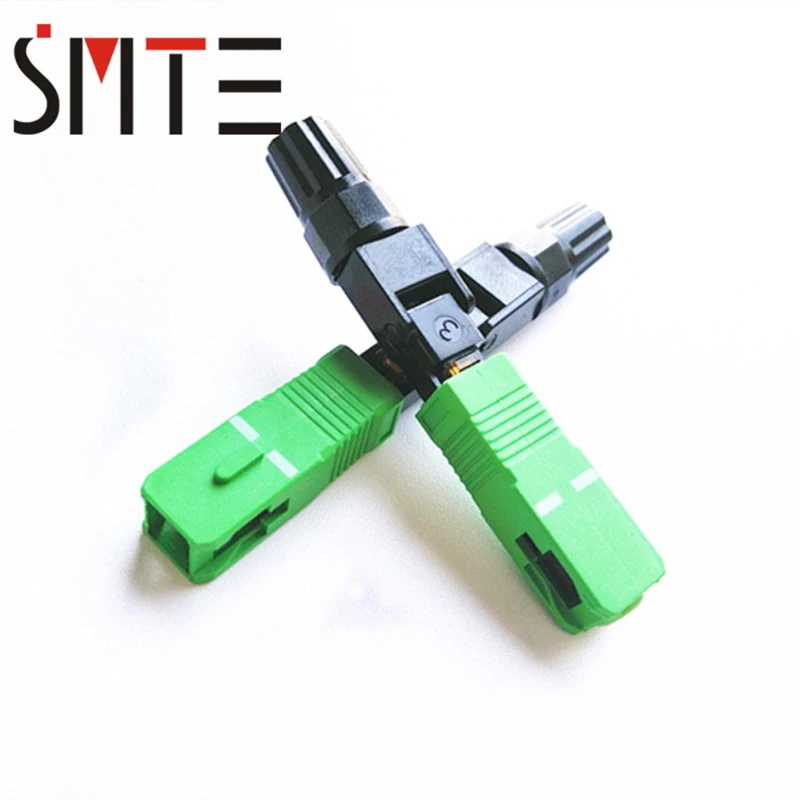 100 шт./лот SC APC 60 мм APCNPFG 8802-TLC/3 быстрое подключение встроенный инструмент FTTH