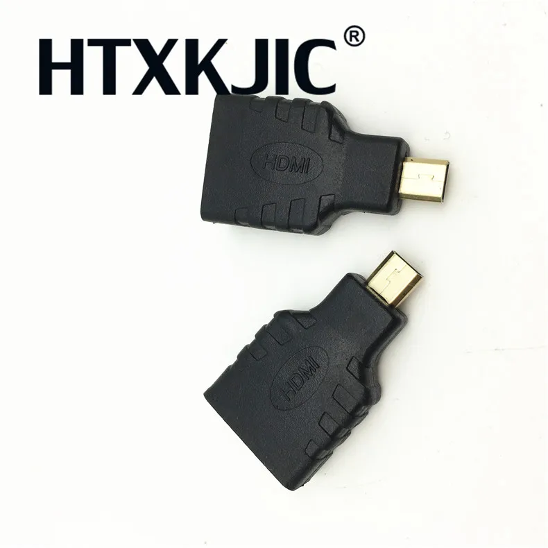 50 шт. позолоченные микро HDMI Тип D к Женский конвертеры M F адаптер конвертер для