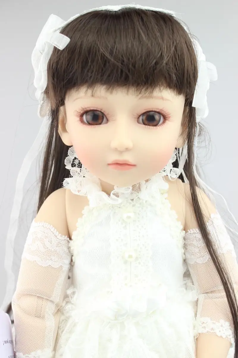 Nicery 16inch 40cm Bjd Ball Joint Doll Girl Full High Vinyl Christmas Toy Gift for Children White Yarn Dress Shoes | Игрушки и хобби