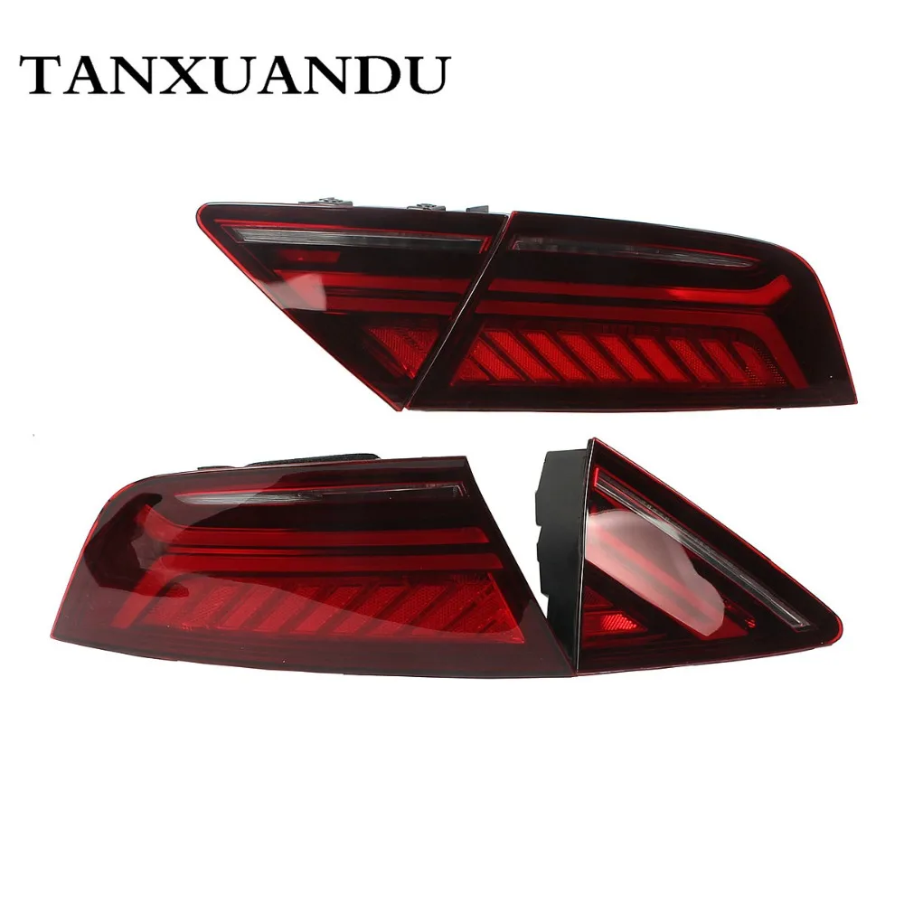 L & R Динамический светодиодный фонарь темно красный задний световой индикатор