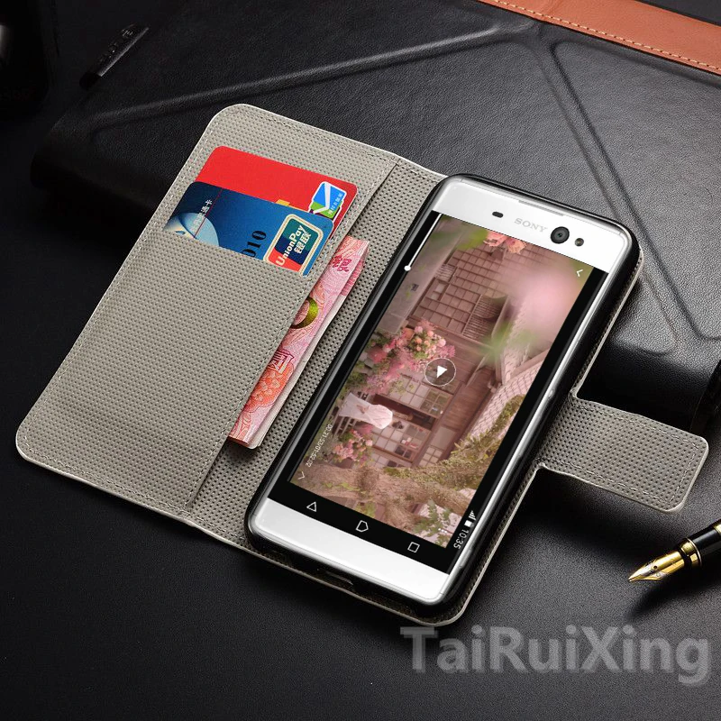 Высококачественный модный кожаный чехол-книжка с сердечком для Sony Xperia Z5 E6603E6653 Dual